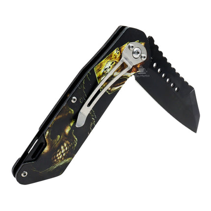 Canivete de Aço Inoxidável Skull