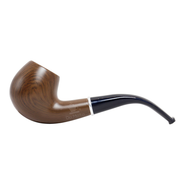 Cachimbo de Acrílico Curvo Marrom Escuro