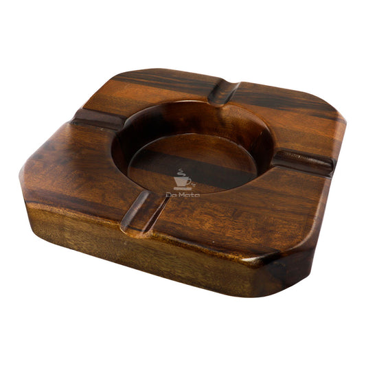 Cinzeiro de Madeira Para Cigarro Quadrado