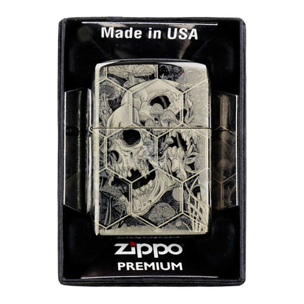 Isqueiro Zippo Trippy Skull Design 46425