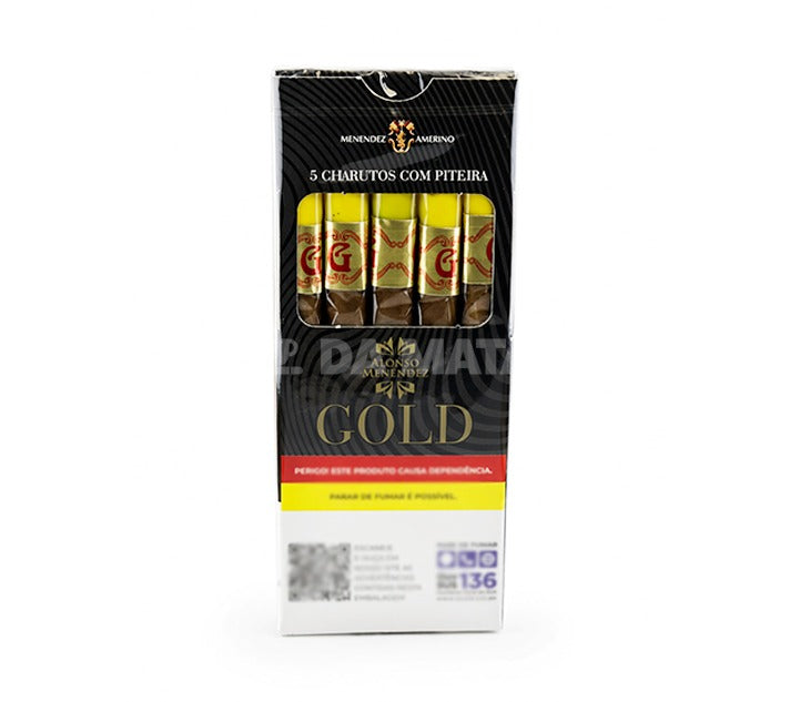 Cigarrilha Alonso Menendez Gold C/ Piteira 5un