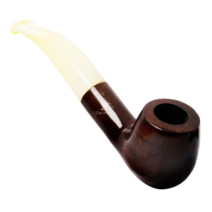 Cachimbo Elite II Curvo C/ Piteira de Acrílico Pequeno