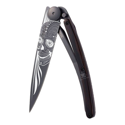 Canivete Deejo 37g Latino Skull All Black
