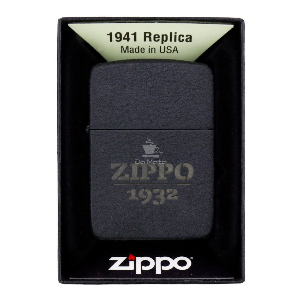 Isqueiro Zippo Black Crackle Design 46567