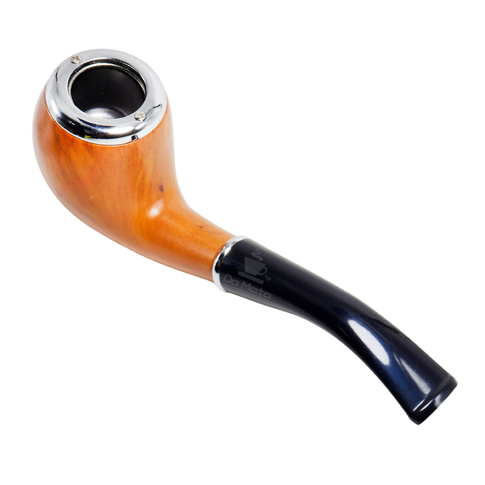 Cachimbo de Acrílico Curvo Marrom Claro