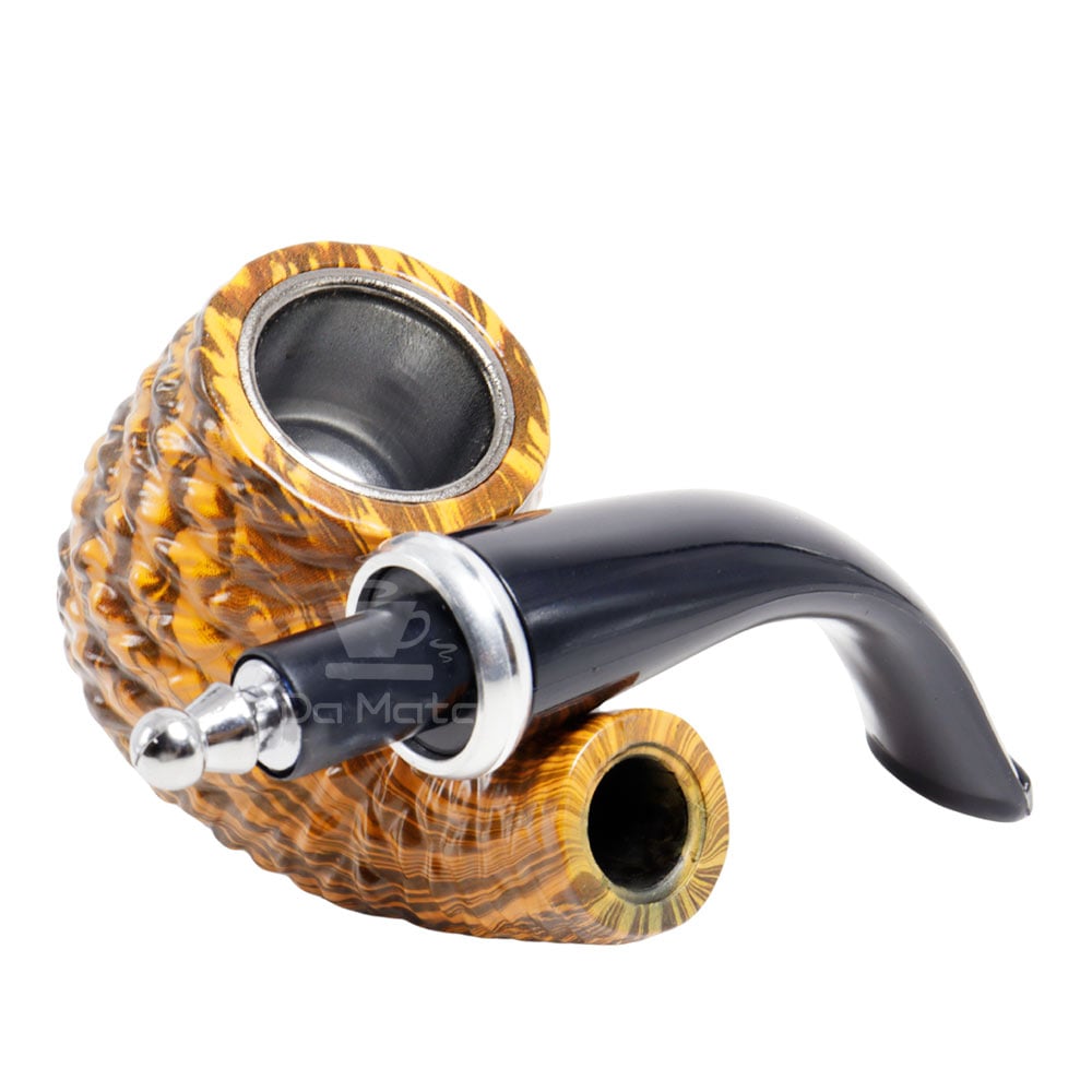 Cachimbo de Acrílico Curvo Marrom