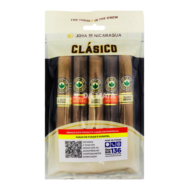 Kit de 5 Charutos Joya de Nicaragua Go Pack Linha Clásico