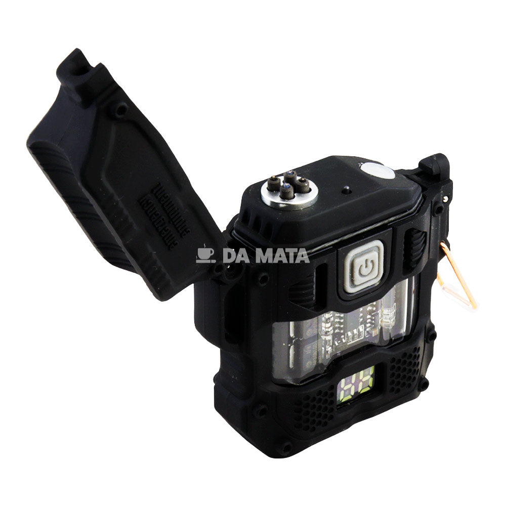 Isqueiro Plasma USB Arco Duplo C/ Lanterna Led