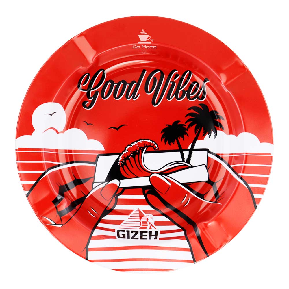 Caixa de Cinzeiro Gizeh Metal Good Vibes