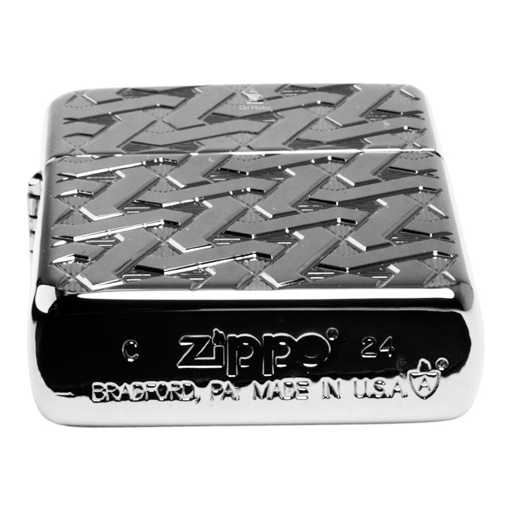 Isqueiro Zippo Armor Geometric Weave Design 49173