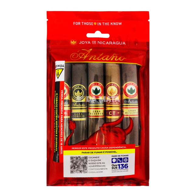Kit de 5 Charutos Joya de Nicaragua Antanõ Familly Go Pack