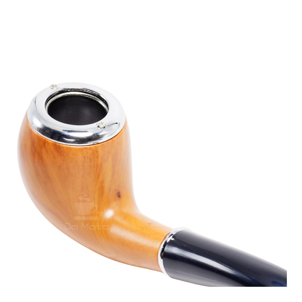 Cachimbo de Acrílico Curvo Marrom Claro