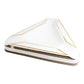 Cinzeiro de Cerâmica Triângulo Branco c/ Dourado