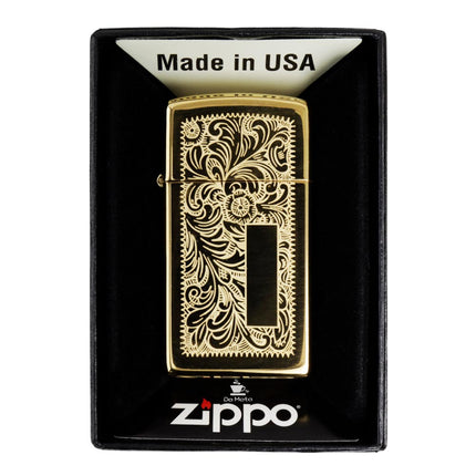 Isqueiro Zippo Slim Brass Venetian 1652B