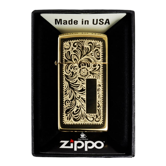Isqueiro Zippo Slim Brass Venetian 1652B