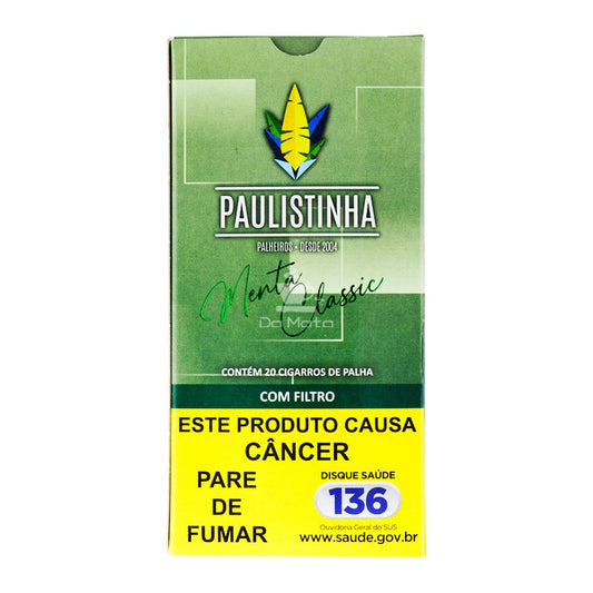 Caixa de Palheiro Paulistinha Menta com Filtro
