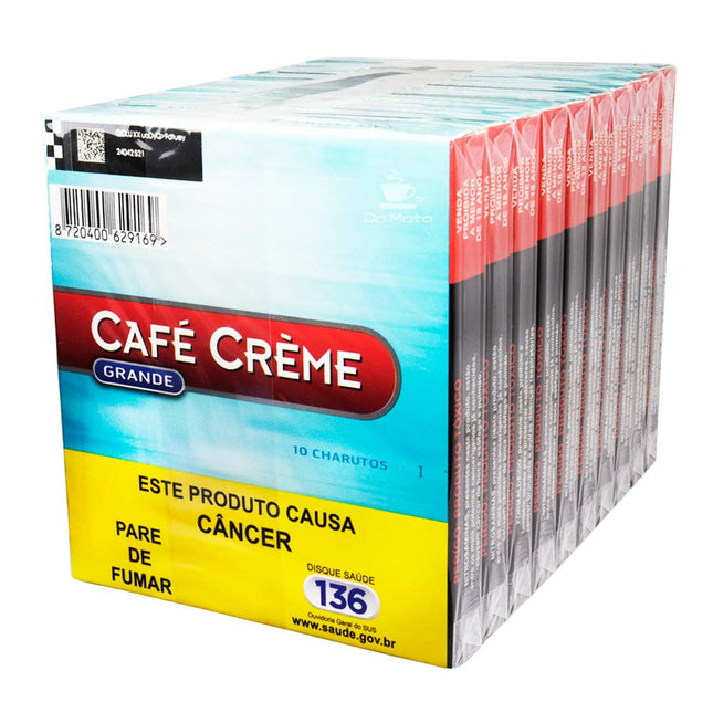 Pacote de Cigarrilha Café Crème Blue Grande