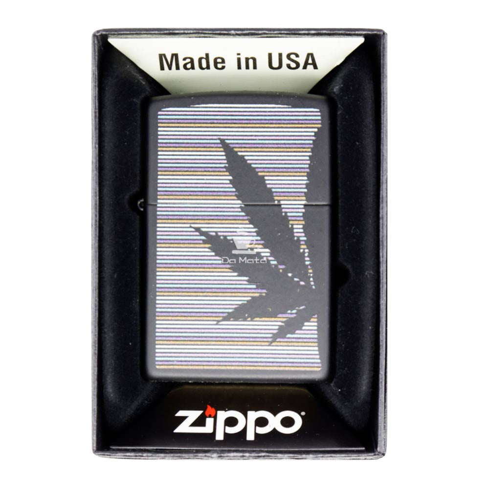 Isqueiro Zippo Cannabis Black Matte 48927