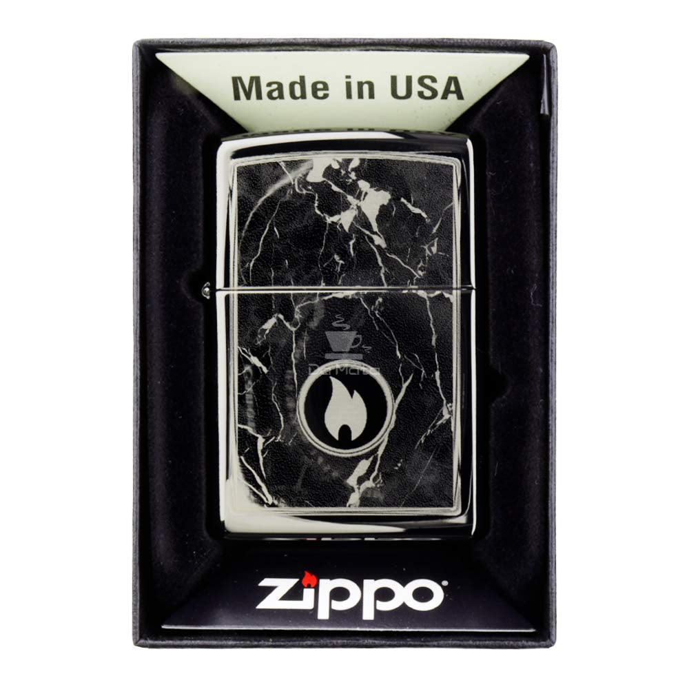 Isqueiro Zippo Marble Flame Design 46571