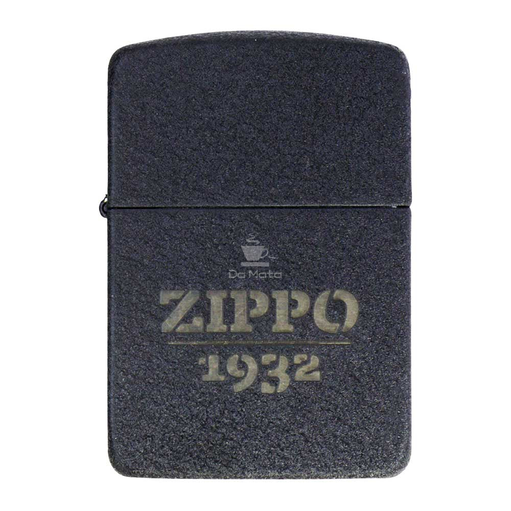 Isqueiro Zippo Black Crackle Design 46567