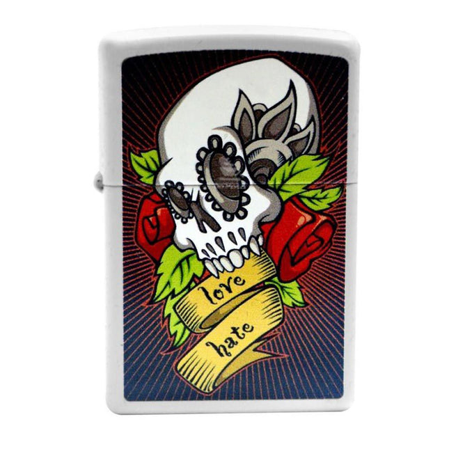 Isqueiro Zippo Caveira - Love and Hate