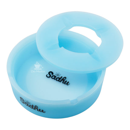 Caixa de Cinzeiro Silicone Sadhu Grande C/ Tampa Neon