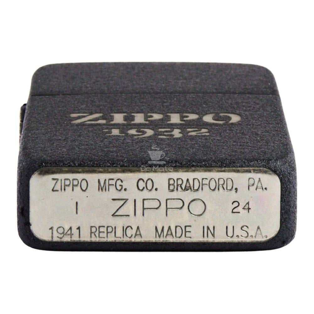 Isqueiro Zippo Black Crackle Design 46567