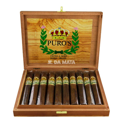 Caixa de Charuto Long Filler Puros Corona Gorda Mata Fina C/10un