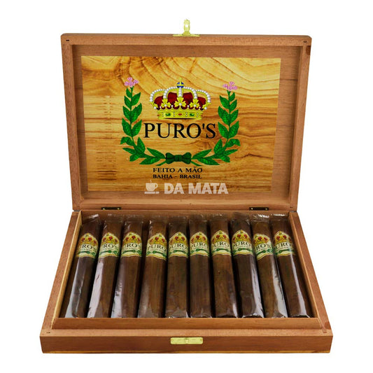 Caixa de Charuto Long Filler Puros Corona Gorda Mata Fina C/10un