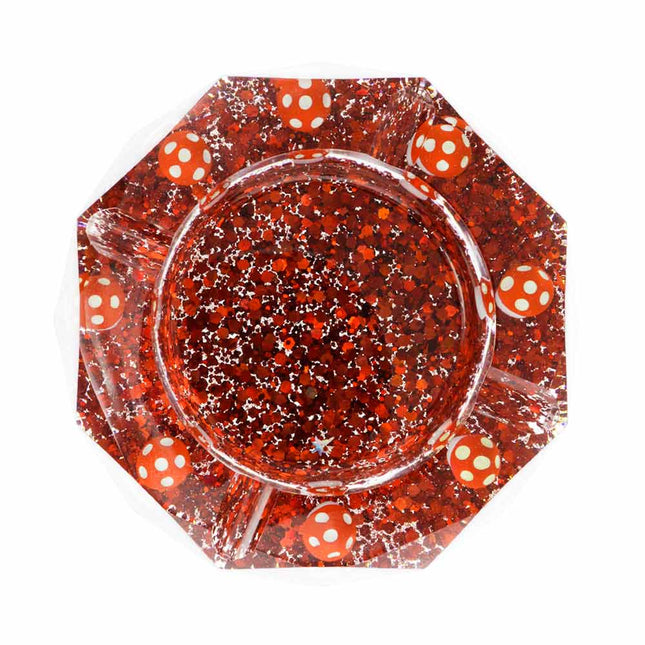 Cinzeiro de Resina Cogumelos Red Shine