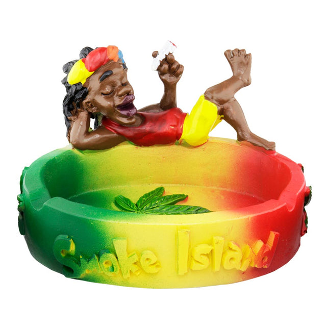 Cinzeiro de Resina Reggae Smoke Island