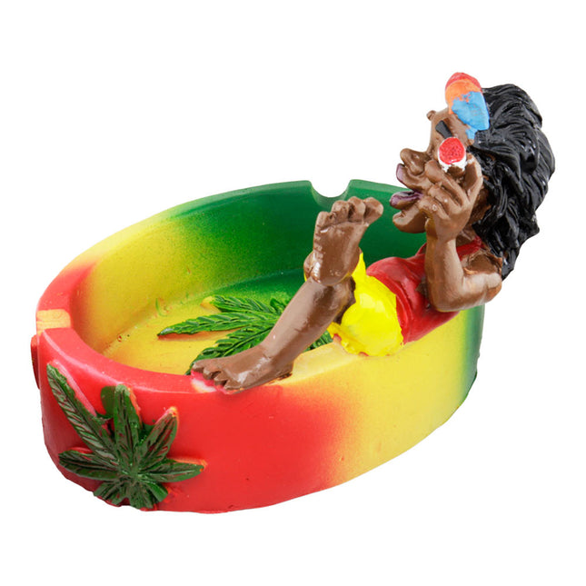 Cinzeiro de Resina Reggae Smoke Island