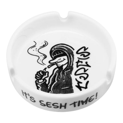 Cinzeiro de Cerâmica Sesh Time Redondo