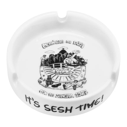 Cinzeiro de Cerâmica Sesh Time Redondo