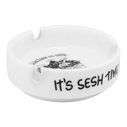 Cinzeiro de Cerâmica Sesh Time Redondo