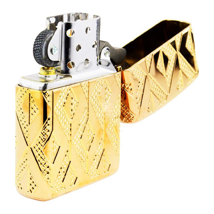 Isqueiro Zippo Geometric Diamond Pattern Design 49702
