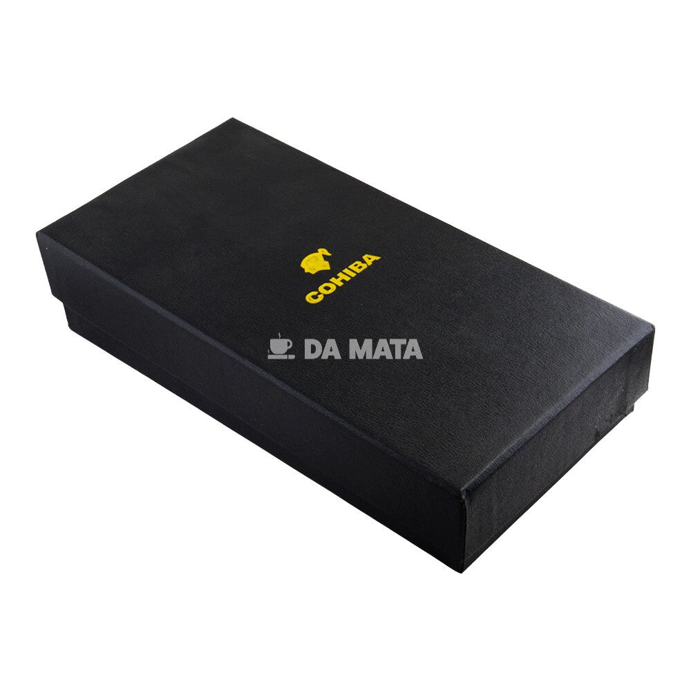 Porta Charutos Cohiba Couro e Cedro P/3un