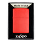 Isqueiro Zippo Regular Matte Red 233