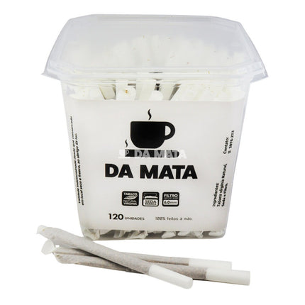 Pote Tabaco Bolado Da Mata Seda Branca C/120un