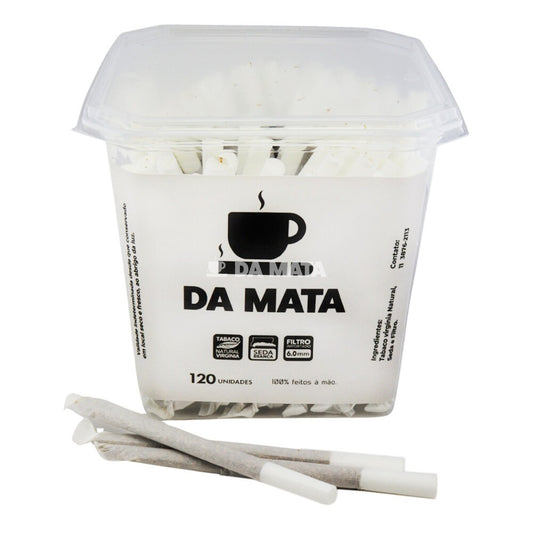 Pote Tabaco Bolado Da Mata Seda Branca C/120un
