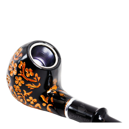 Cachimbo de Acrílico Orange Flowers