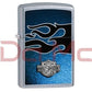 Isqueiro Zippo Harley Davidson azul e preto