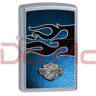 Isqueiro Zippo Harley Davidson azul e preto