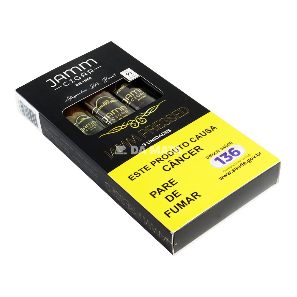 Petaca Charuto Jamm Seleção Pressed JP40 JP50 JP60 C/3un
