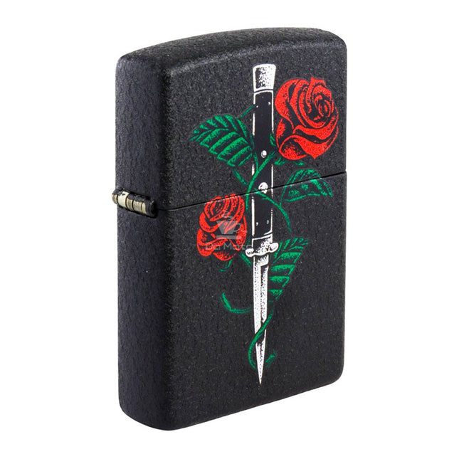 Isqueiro Zippo Rose Dagger Tattoo Design 49778