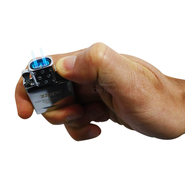 Kit Maçarico 2 chamas + Recarga ZIPPO Original