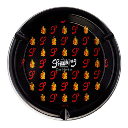 Cinzeiro de Metal Smoking Black Flames