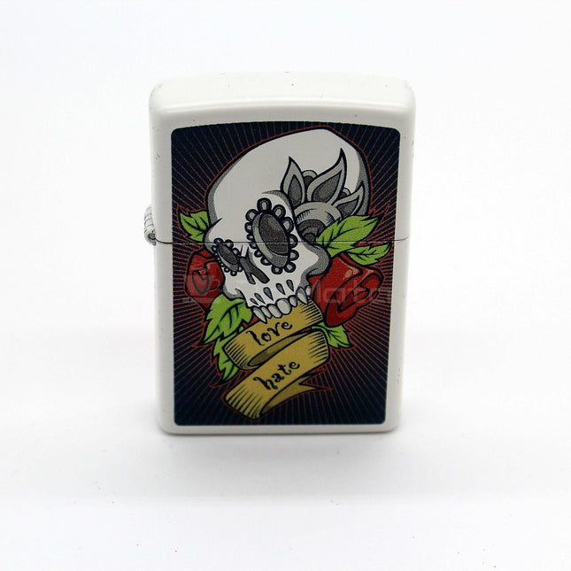 Isqueiro Zippo Caveira - Love and Hate
