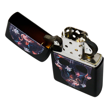 Isqueiro Zippo 49771 Flamingo Skull Design