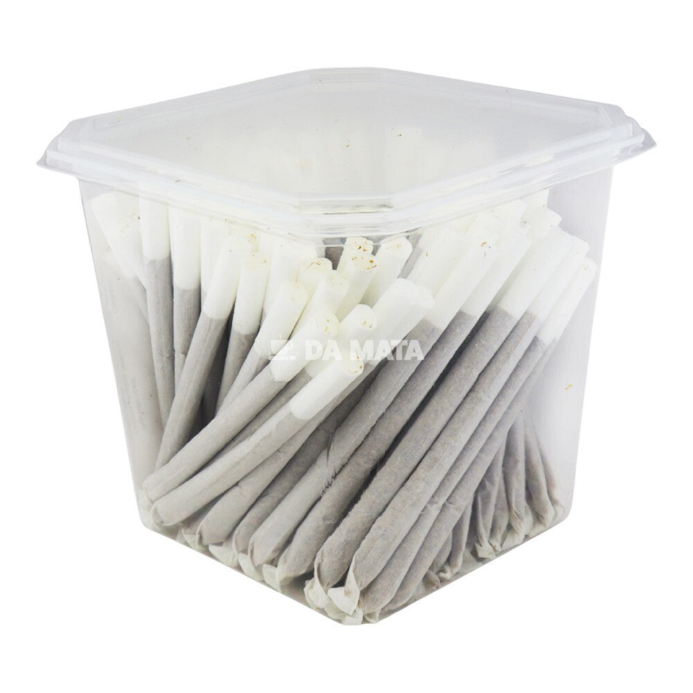 Pote Tabaco Bolado Da Mata Seda Branca C/120un